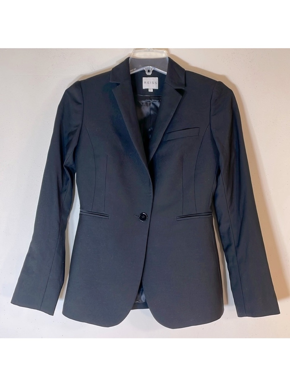 NEW! REISS Vara Jacket - Wool Blend One Button. 0.